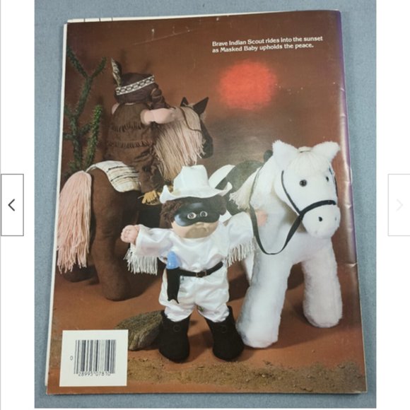 UNCUT Cabbage Patch Kid Patterns Cowboy Cowgirl Indian Scout Ranger Pony Unicorn - Picture 3 of 3